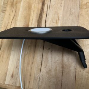 BMW i3 shelf with MagSafe Qi charger for under the armrest